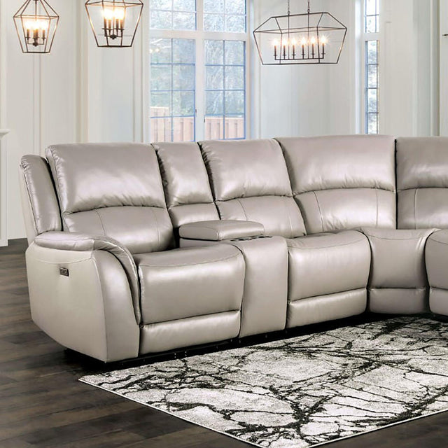  Furniture of America Gorgius CM9910ST-SECT-PM Power Sectional IMAGE 1