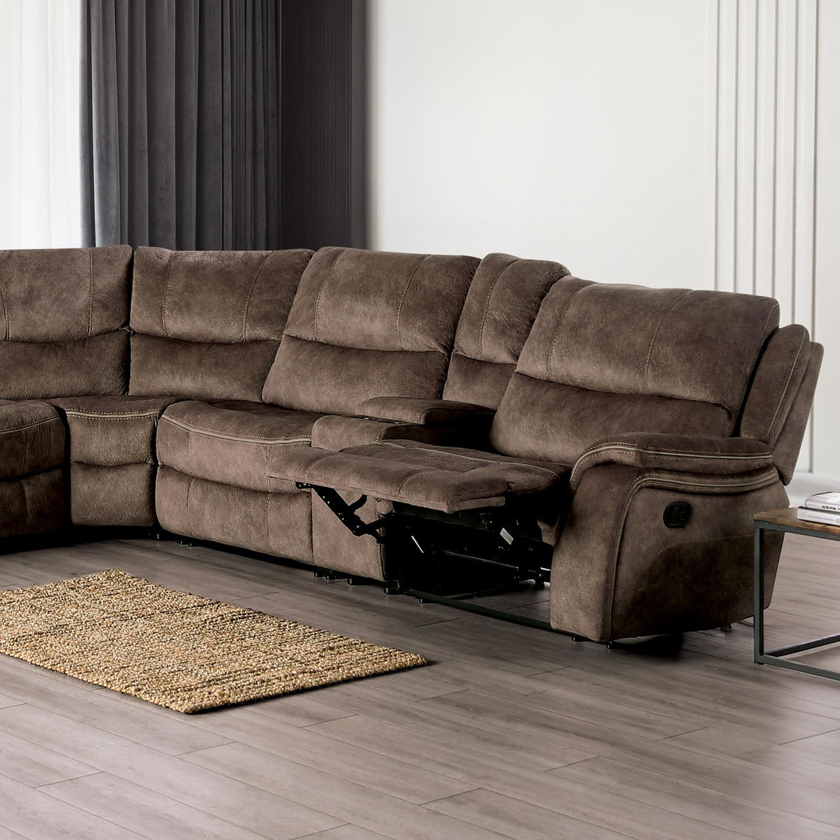  Furniture of America Jerominus CM9912DB-SECT Sectional IMAGE 1
