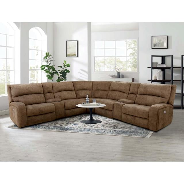  Furniture of America Apostolos CM9915BR-SECT-PM Power Sectional IMAGE 2