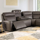  Furniture of America Edmondus CM9923GY-SECT-PM Power Sectional IMAGE 1