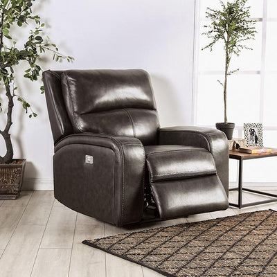  Furniture of America Soterios CM9924DG-CH-PM Power Recliner IMAGE 1