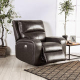 Furniture of America Soterios CM9924DG-CH-PM Power Recliner IMAGE 1