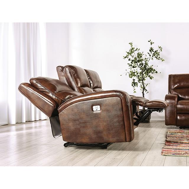  Furniture of America Soterios CM9924MB-CH-PM Power Recliner IMAGE 4