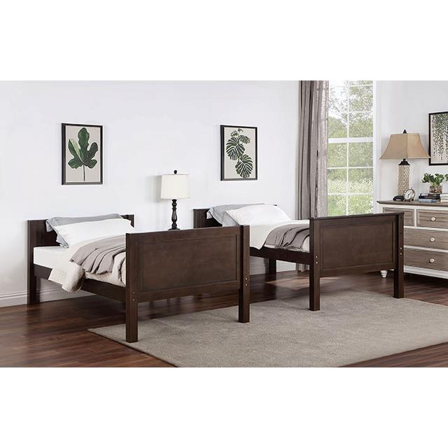  Furniture of America Stamos CM-BK658WN-TT Twin/Twin Bunk Bed IMAGE 3