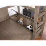  Furniture of America Callistus CM-BK828GY Twin/Workstation Loft Bed IMAGE 3
