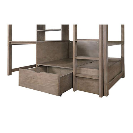  Furniture of America Callistus CM-BK828GY Twin/Workstation Loft Bed IMAGE 4