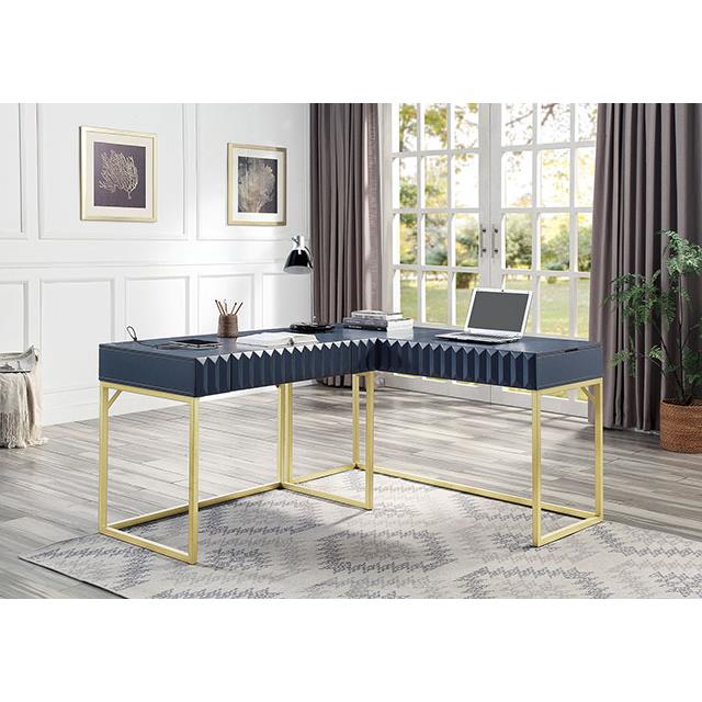  Furniture of America Freiburg CM-DK406BL-PK Corner Desk IMAGE 3