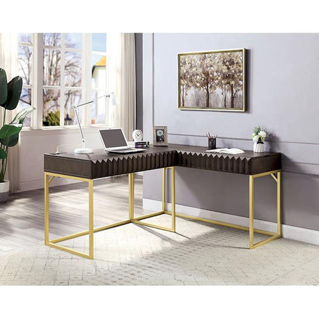  Furniture of America Freiburg CM-DK406WN-PK Corner Desk IMAGE 3
