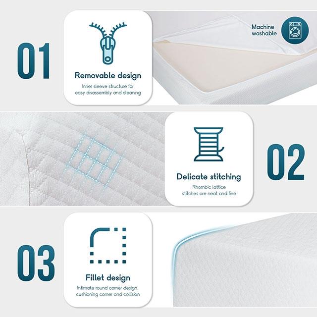  Furniture of America Artemisia DM510-Q 6" Queen Memory Foam Mattress IMAGE 5