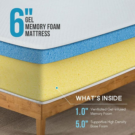  Furniture of America Artemisia DM510-Q 6" Queen Memory Foam Mattress IMAGE 9