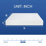  Furniture of America Artemisia DM510-T 6" Twin Memory Foam Mattress IMAGE 3