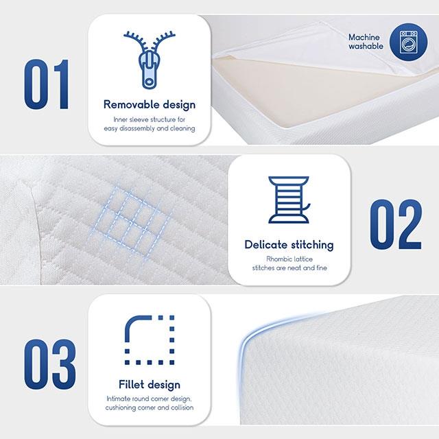  Furniture of America Artemisia DM510-T 6" Twin Memory Foam Mattress IMAGE 5