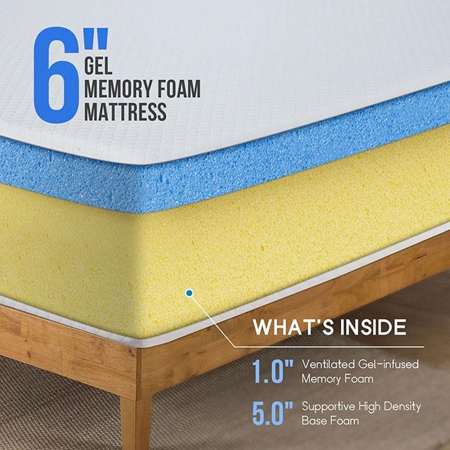  Furniture of America Artemisia DM510-T 6" Twin Memory Foam Mattress IMAGE 8