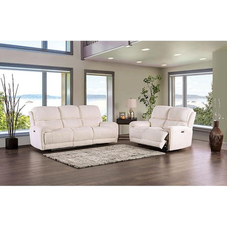  Furniture of America Morcote FM62001BG-LV-PM Power Loveseat IMAGE 2