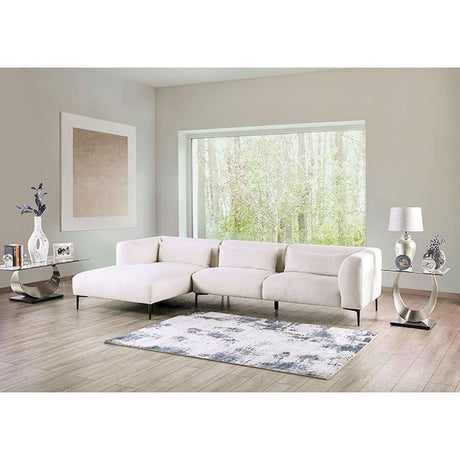  Furniture of America Paderborn FM63002WH-SECT-L Sectional, Left Chaise IMAGE 2