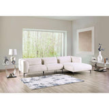  Furniture of America Paderborn FM63002WH-SECT-R Sectional, Right Chaise IMAGE 2
