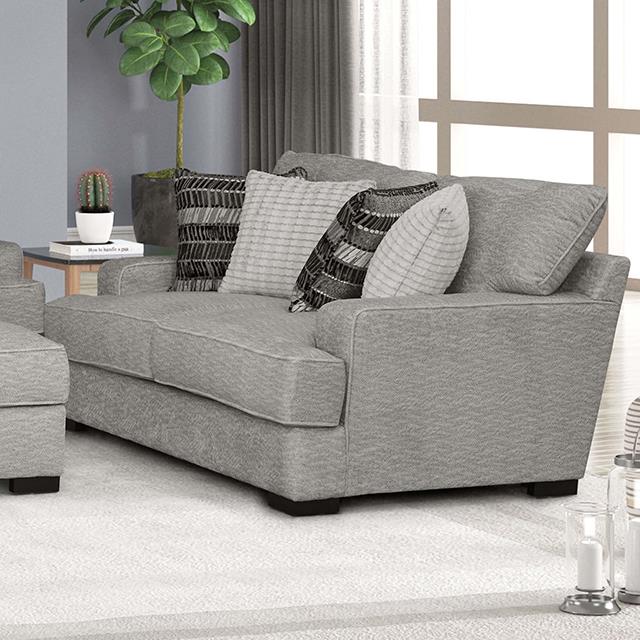  Furniture of America Ardenfold FM64201GY-LV Loveseat IMAGE 1