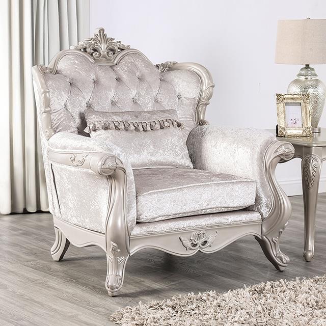  Furniture of America Acapulco FM65001WH-CH Chair IMAGE 1