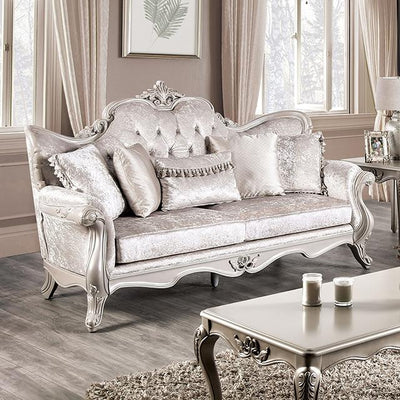 Furniture of America Acapulco FM65001WH-SF Sofa IMAGE 1