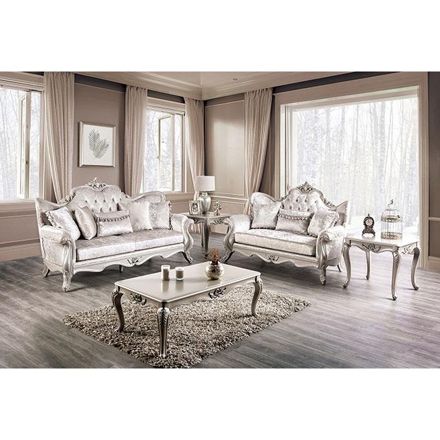  Furniture of America Acapulco FM65001WH-SF Sofa IMAGE 2