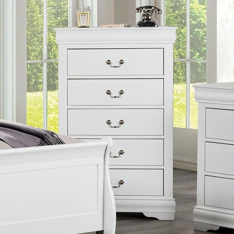  Furniture of America Louis Philippe FM7866WH-C Chest IMAGE 1
