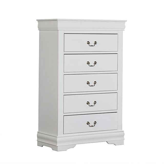  Furniture of America Louis Philippe FM7866WH-C Chest IMAGE 2