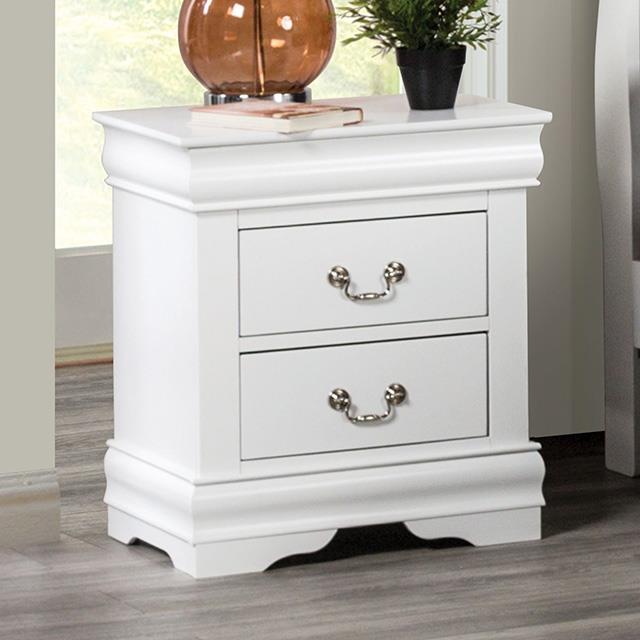  Furniture of America Louis Philippe FM7866WH-N Night Stand IMAGE 1