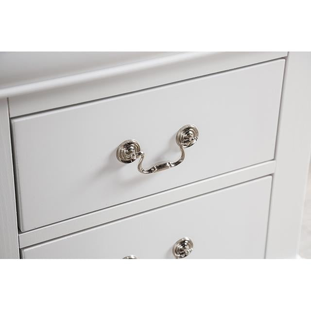  Furniture of America Louis Philippe FM7866WH-N Night Stand IMAGE 4