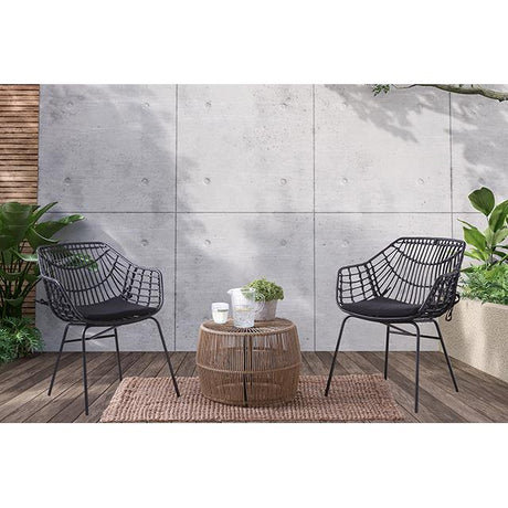  Furniture of America Livana FM80002BB-CH-2PK Outdoor Chair IMAGE 2