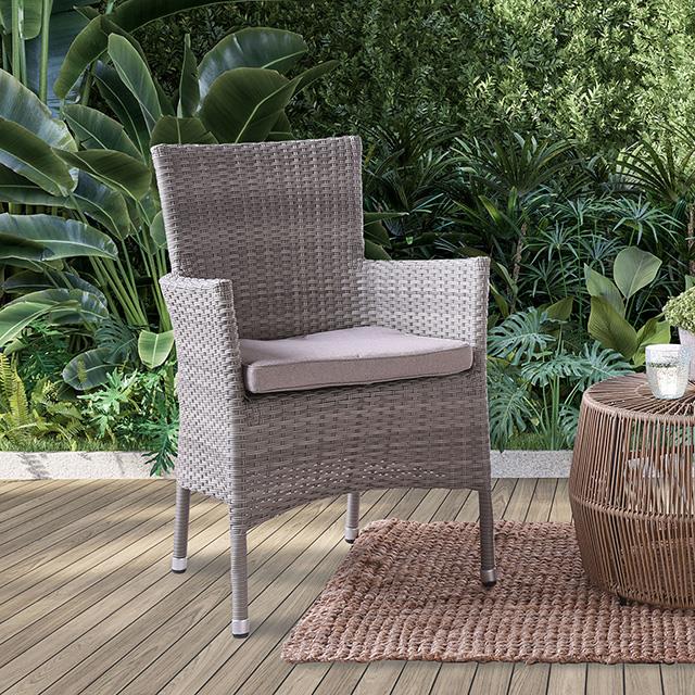  Furniture of America Aminta FM80004GY-5PC-06GY Patio Bistro Set IMAGE 3