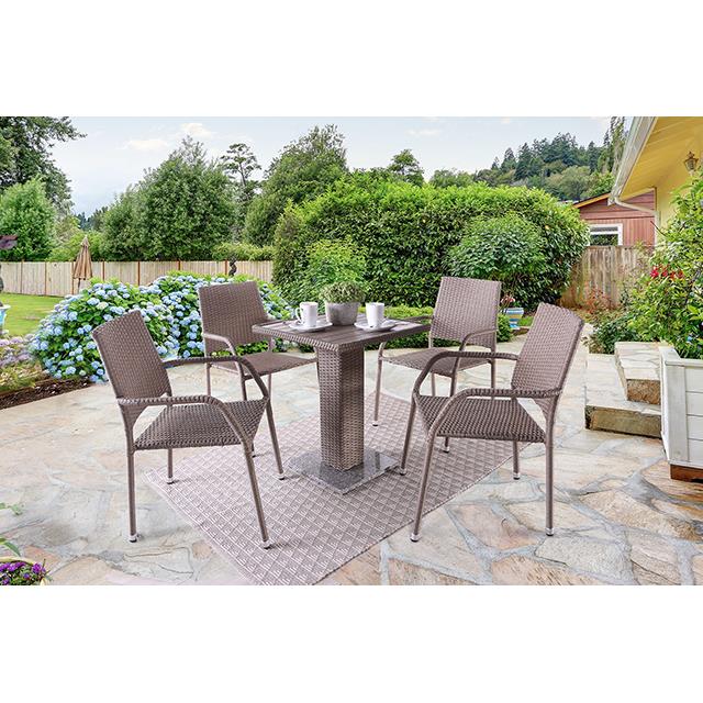 Furniture of America Galina FM80006GY-CH-2PK Stacking Chair (2/STACK) IMAGE 2