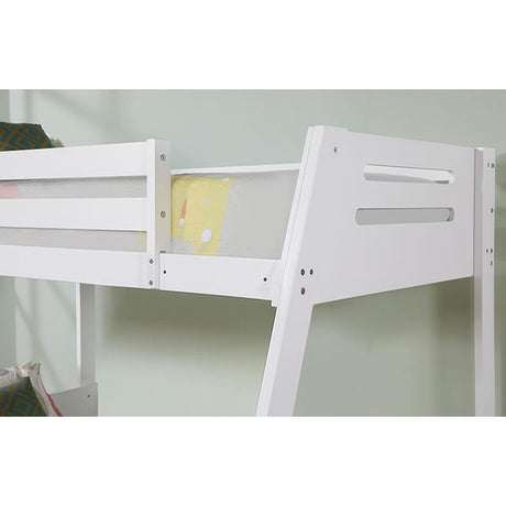  Furniture of America Emilee FM-BK003WH Twin/Full Bunk Bed IMAGE 3