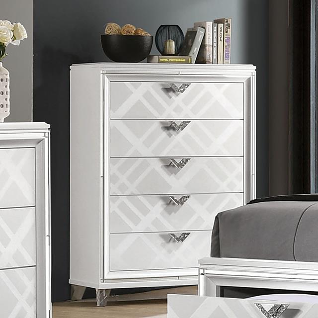  Furniture of America Emmeline FOA7147WH-C Chest IMAGE 1