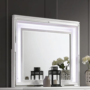  Furniture of America Emmeline FOA7147WH-M Mirror IMAGE 1