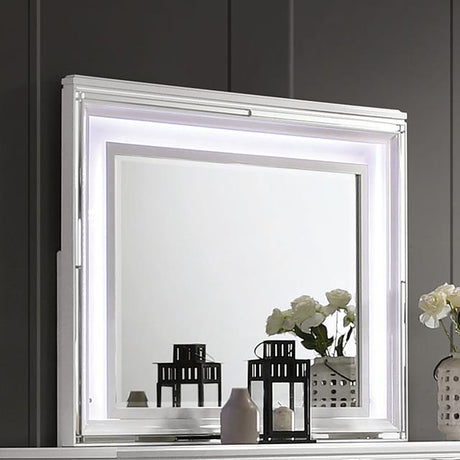  Furniture of America Emmeline FOA7147WH-M Mirror IMAGE 1