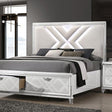  Furniture of America Emmeline FOA7147WH-Q Queen Bed IMAGE 1