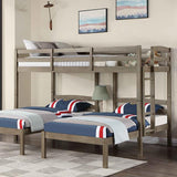 Furniture of America Hortense FOA-BK659GY Triple Twin Bed IMAGE 1