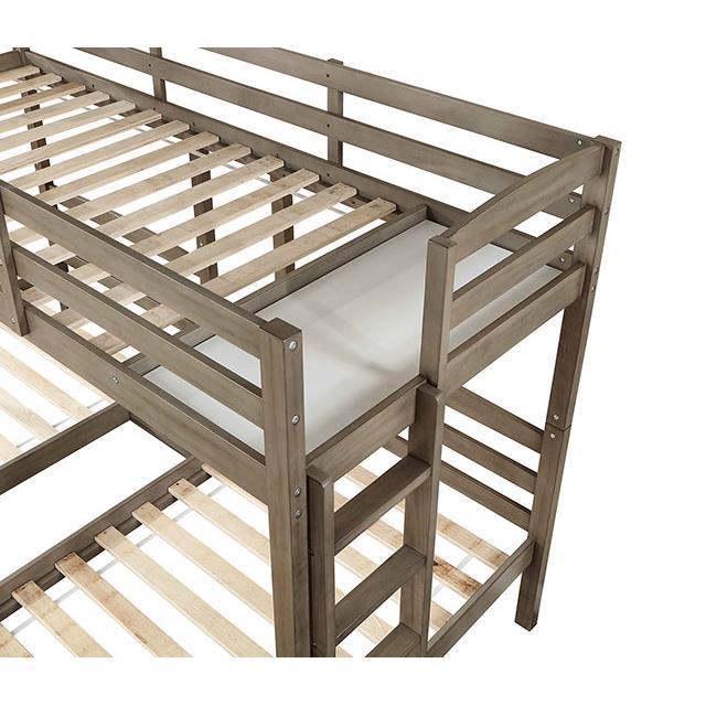  Furniture of America Hortense FOA-BK659GY Triple Twin Bed IMAGE 5