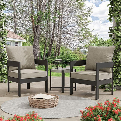  Furniture of America Lotus GM-1024BK-3PK 3-PC Patio Set IMAGE 1