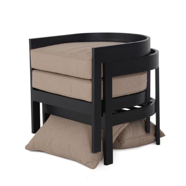  Furniture of America Lotus GM-1024BK-3PK 3-PC Patio Set IMAGE 3