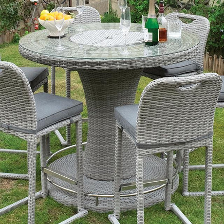 Furniture of America Cyprus GM-2006-PK Round Bar Table IMAGE 1