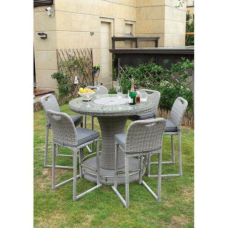  Furniture of America Cyprus GM-2006-PK Round Bar Table IMAGE 2