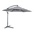  Furniture of America Glam GM-3003BW Cantilever Umbrella w/ LED IMAGE 1