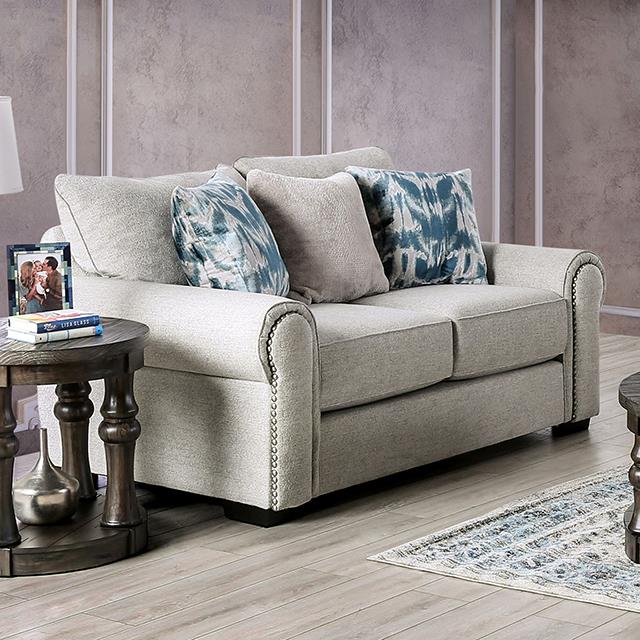  Furniture of America Laredo Stationary Fabric Loveseat SM1215-LV IMAGE 1