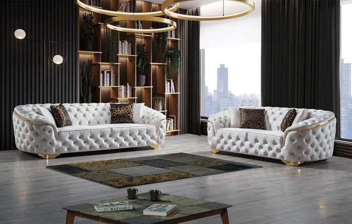 Lupino Velvet Sofa & Loveseat