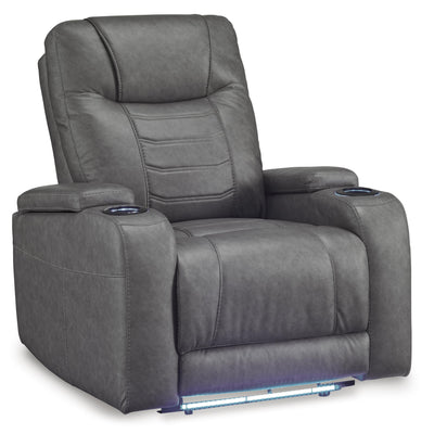  Signature Design by Ashley Schooner Rocks 1610213 Power Recliner with Adjustable Headrest IMAGE 1