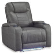  Signature Design by Ashley Schooner Rocks 1610213 Power Recliner with Adjustable Headrest IMAGE 1