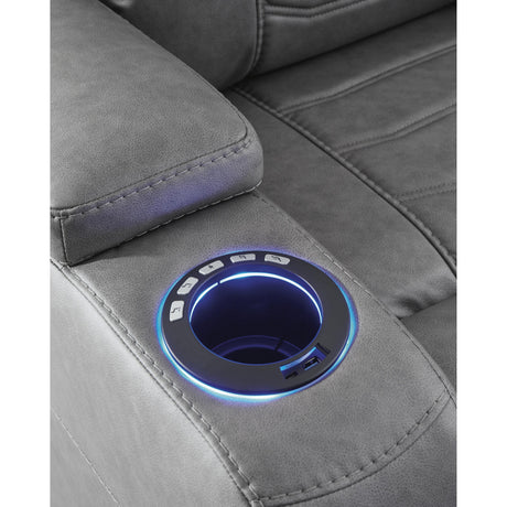  Signature Design by Ashley Schooner Rocks 1610213 Power Recliner with Adjustable Headrest IMAGE 11