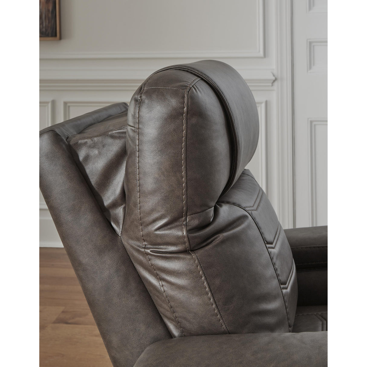  Signature Design by Ashley Schooner Rocks 1610413 Power Recliner with Adjustable Headrest IMAGE 11