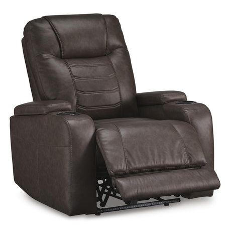  Signature Design by Ashley Schooner Rocks 1610413 Power Recliner with Adjustable Headrest IMAGE 2